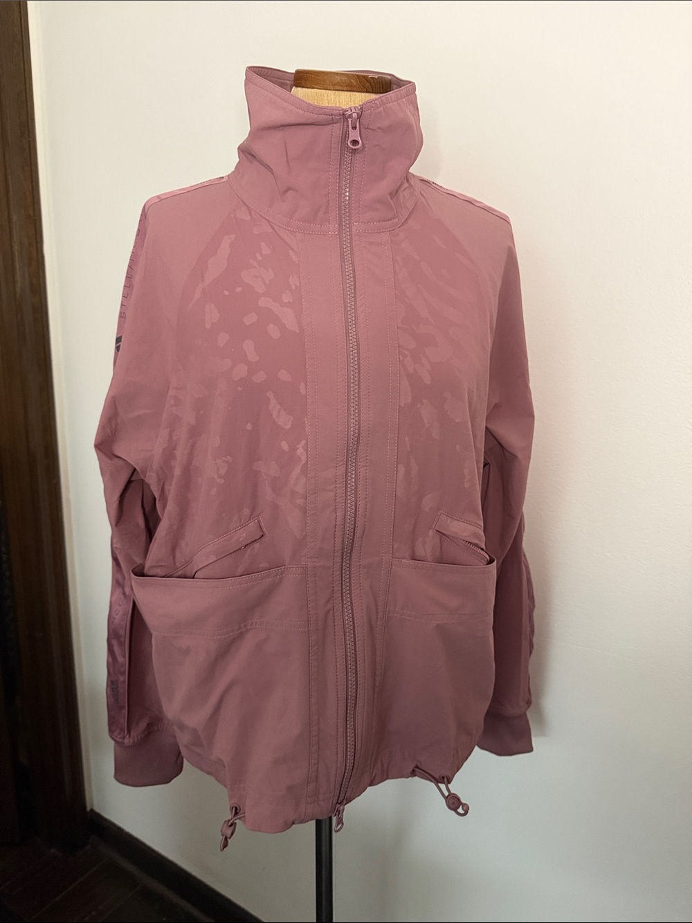 adidas Women's Mauve Zip-Up Bomber Jacket
